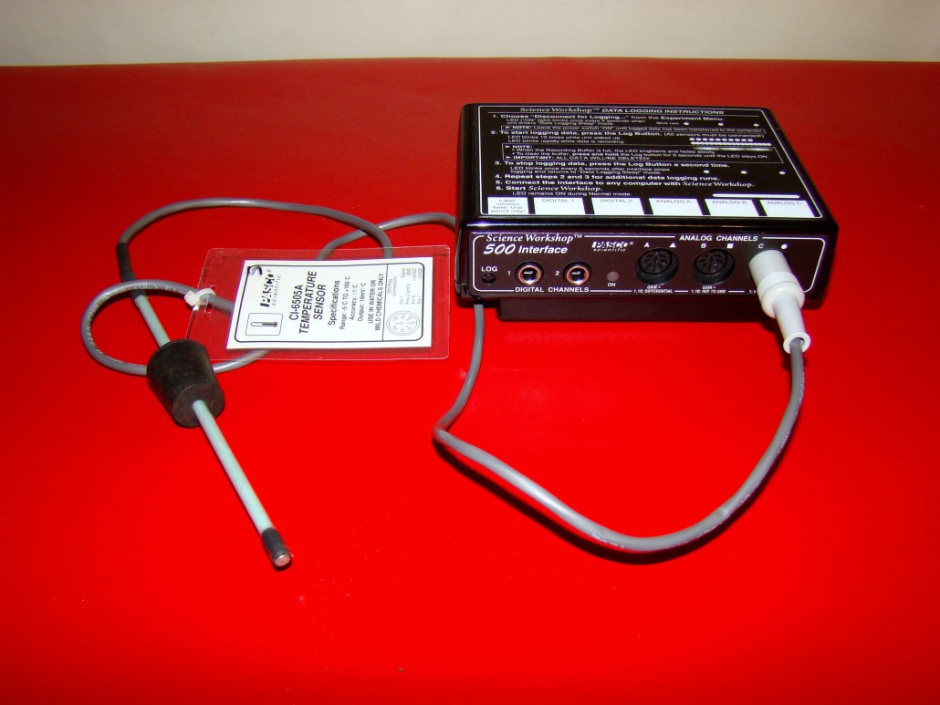 Pasco Scientific 500 Interface Cat CI6760 w/ Temp Sensor CI