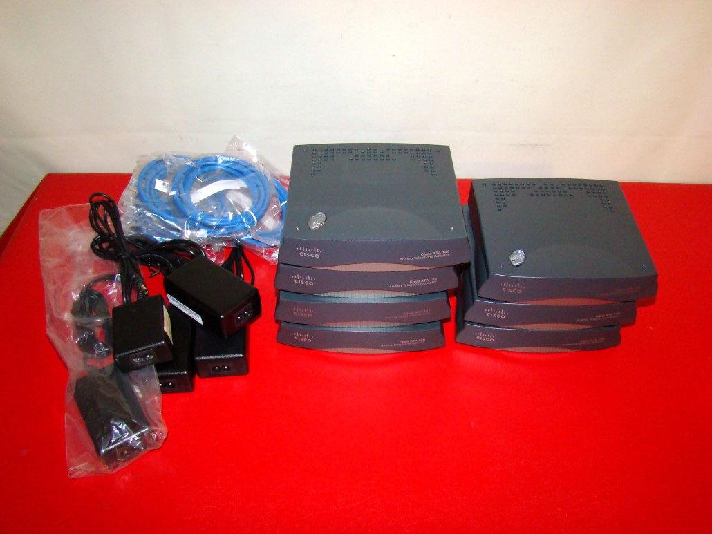LOT OF 2 Cisco ATA186 186/188 Analog Telephone Adapter SIP VOIP Phone Voice Ovr eBay