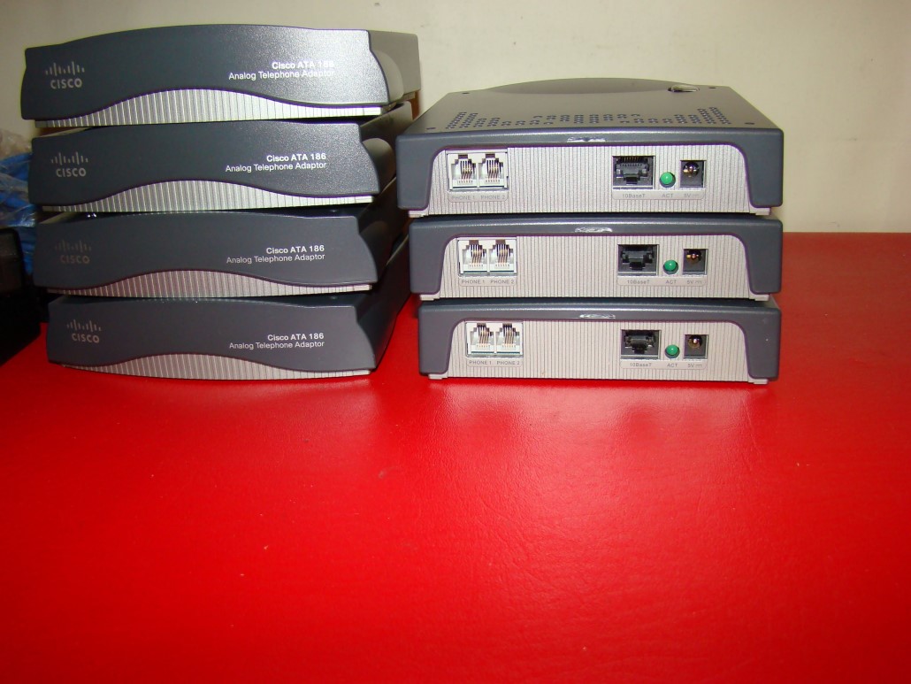 LOT OF 2 Cisco ATA186 186/188 Analog Telephone Adapter SIP VOIP Phone Voice Ovr eBay