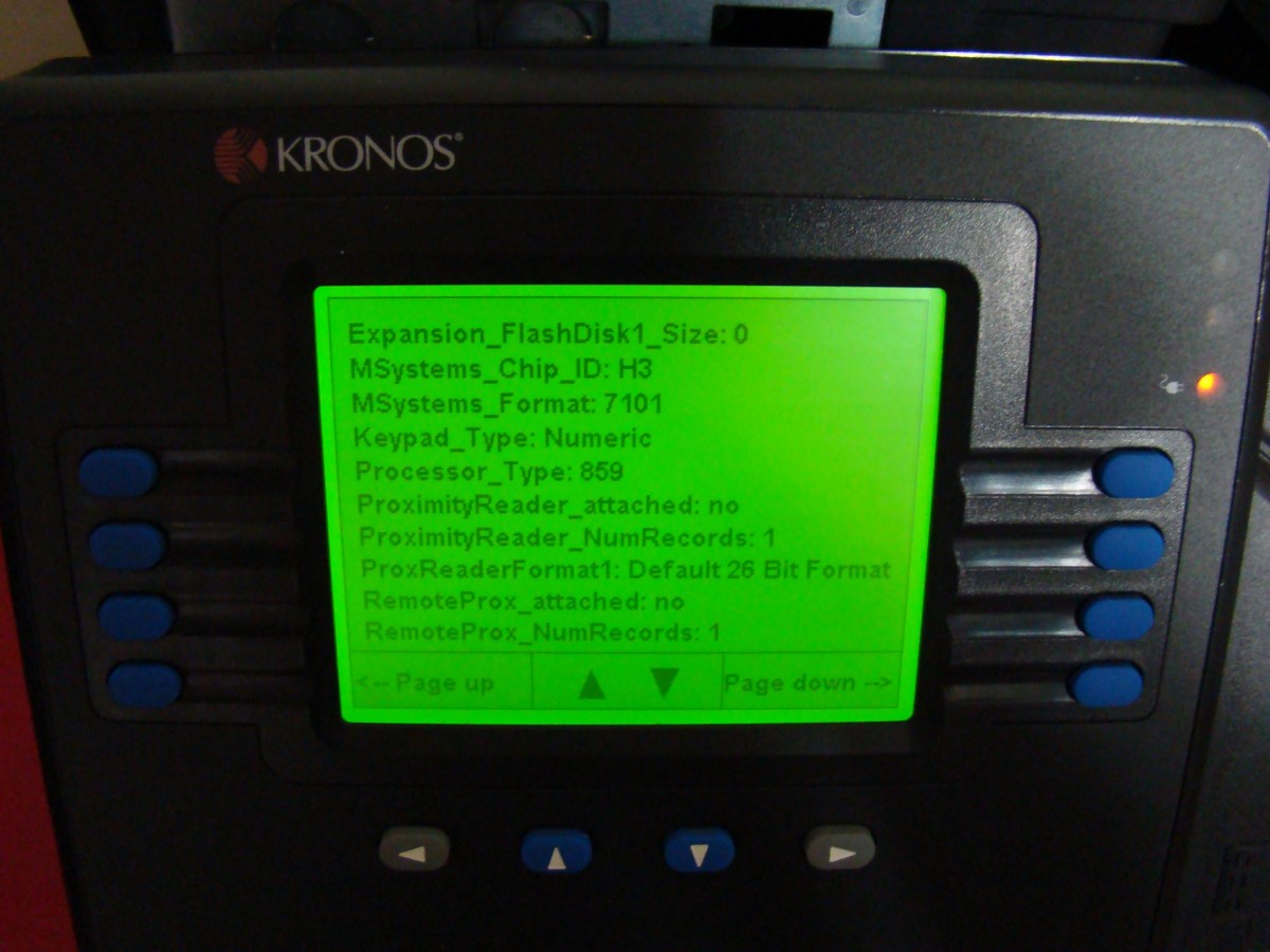 Kronos 8602800501 System 4500 Digital Badge Time Clock With Power