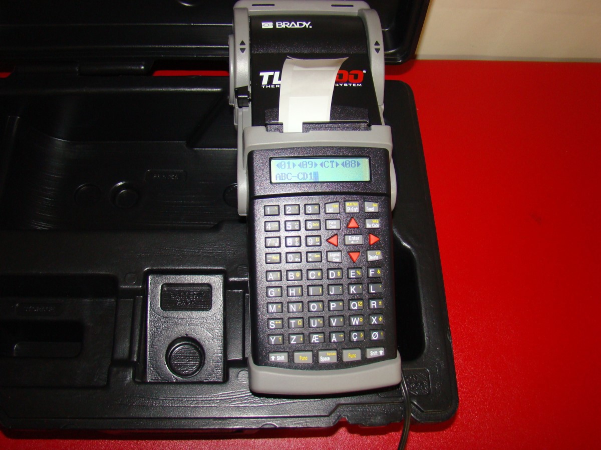 BRADY - TLS2200 Thermal Labeling System Printer Tested with Case TLS