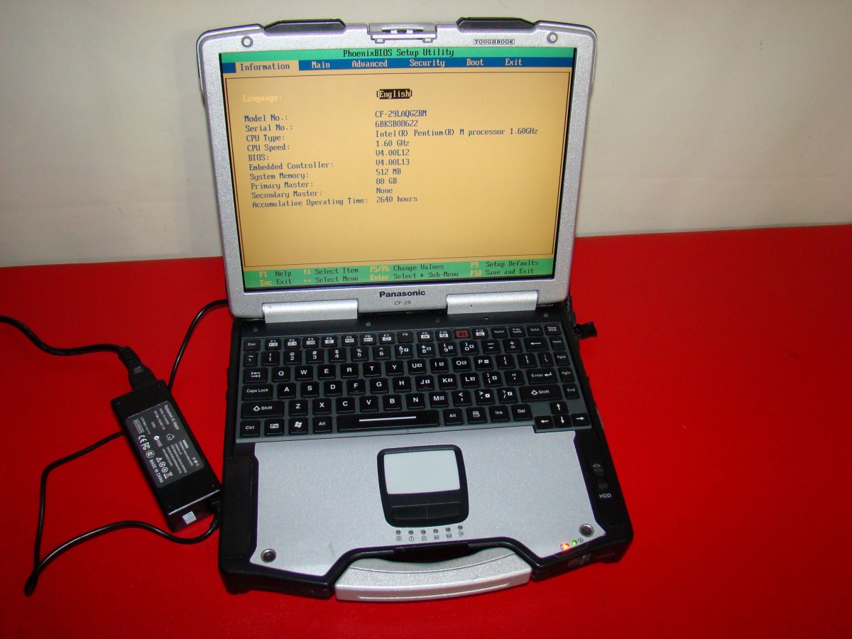 Panasonic Toughbook CF29 LAPTOP 1.60GHz WiFi CF29 MK4 XP Notebook 80GB