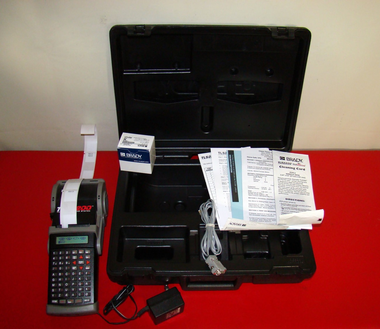 BRADY TLS2200 Thermal Labeling System Printer Tested with Case TLS 2200 662820185505 eBay