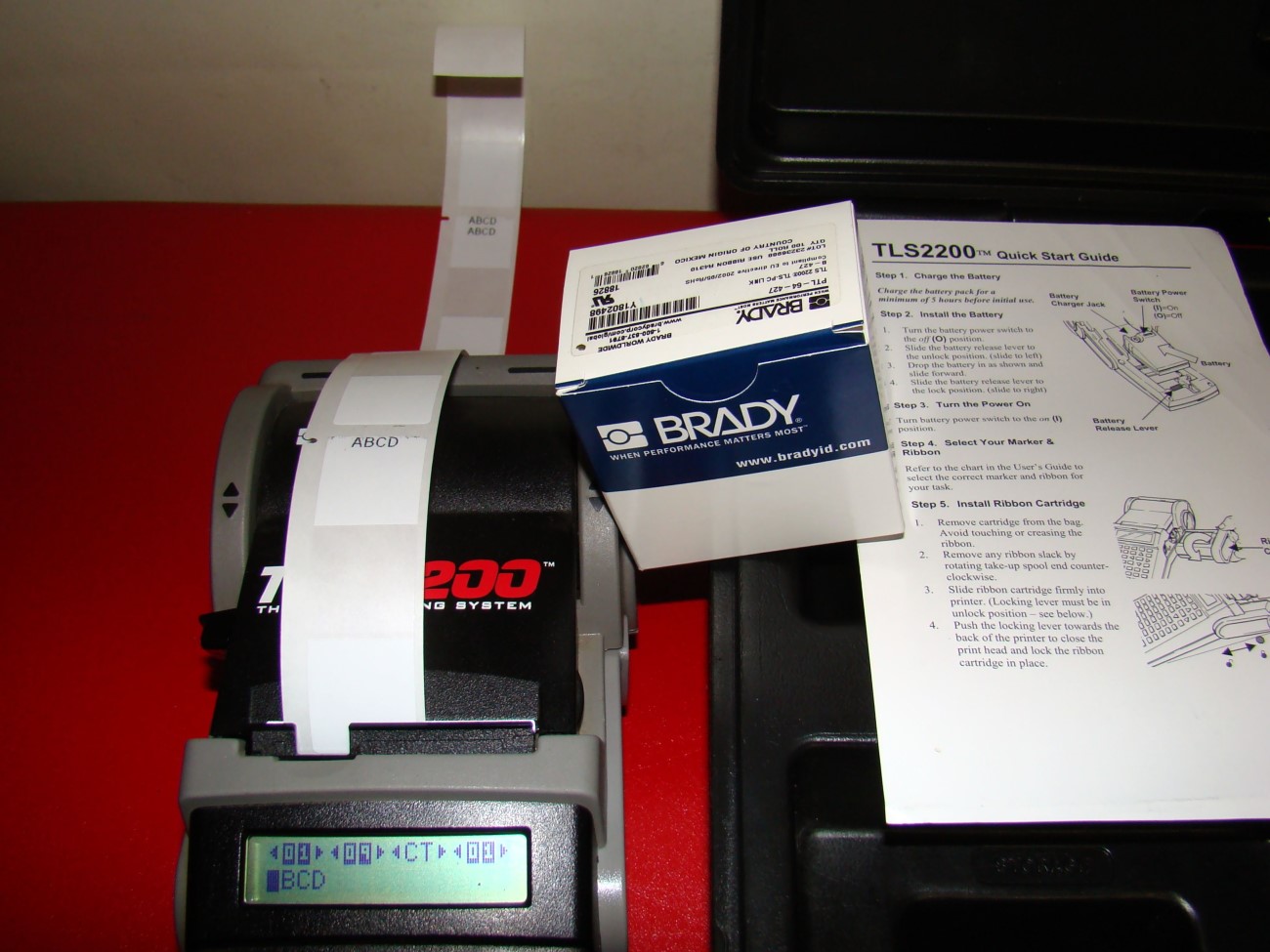 BRADY TLS2200 Thermal Labeling System Printer Tested with Case TLS 2200 662820185505 eBay