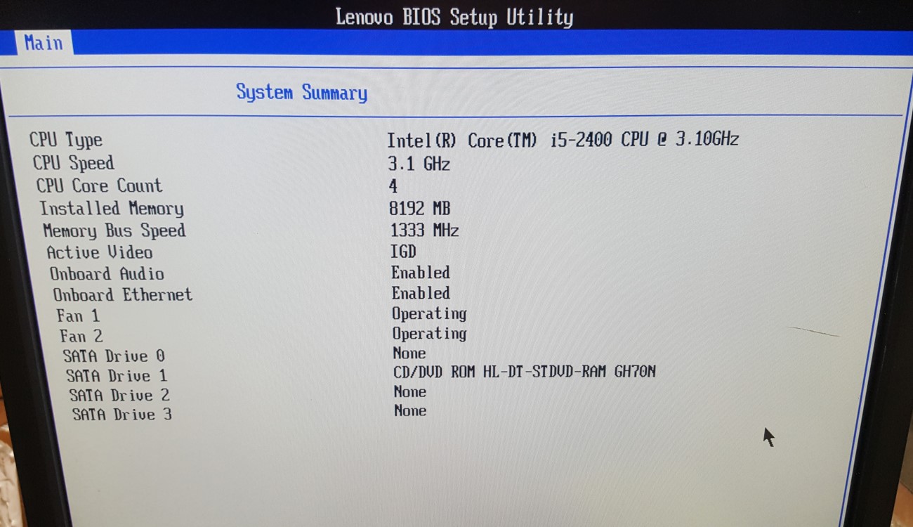 Lenovo IBM ThinkCentre M81 SFF i5-2400 3.10GHz 8GB RAM NO HDD NO