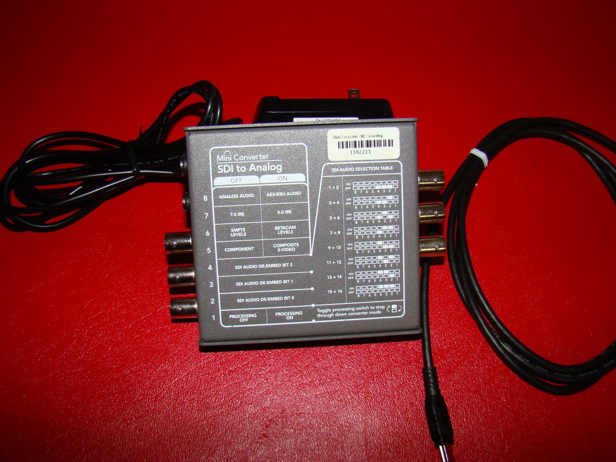 Blackmagic Design Mini Converter SDI to Analog With Power Supply Blackmagic Design Mini Converter SDI to Analog With Power Supply