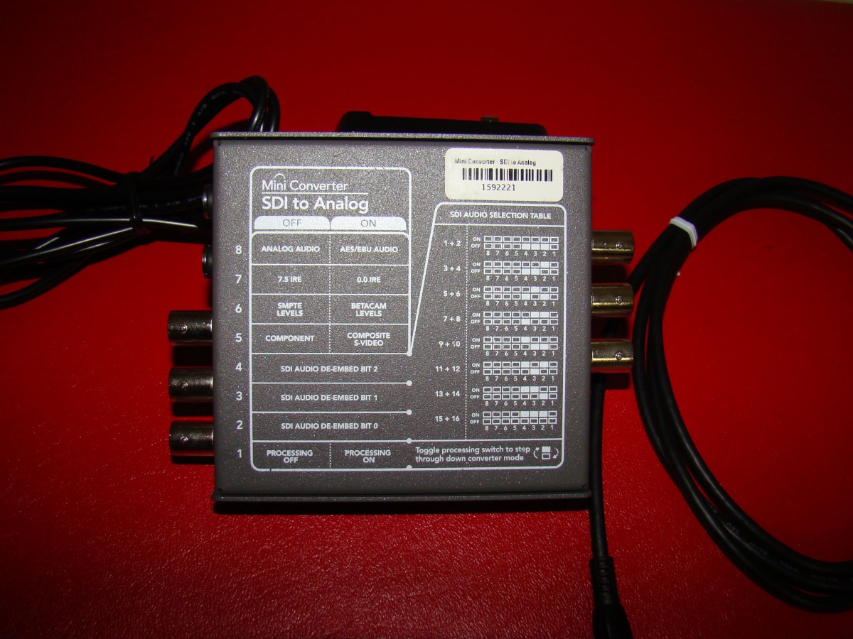 Blackmagic Design Mini Converter SDI to Analog With Power Supply