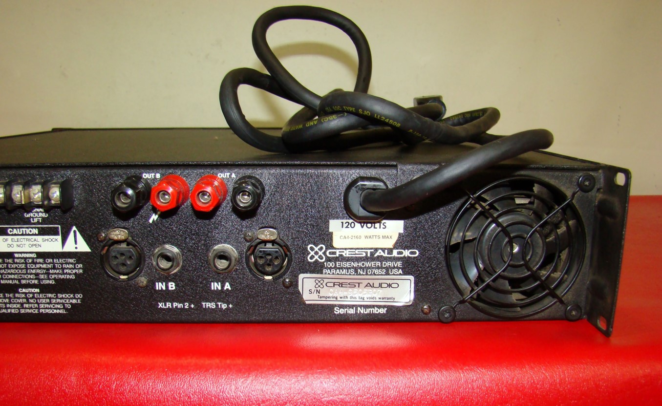 Crest Audio CA 4 CA4 Stereo Professional Power Amplifier PN CA4