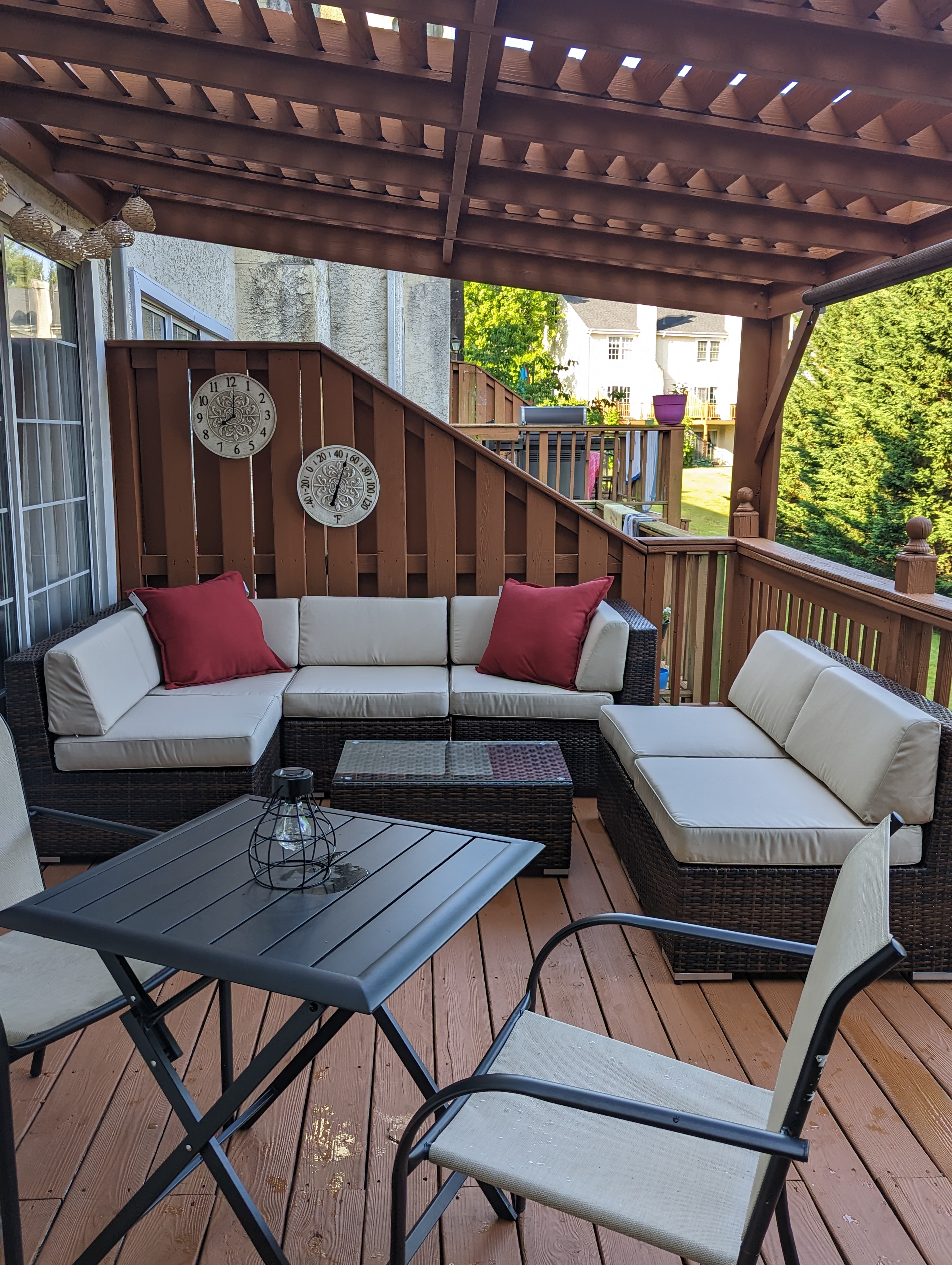 Fully Assembled Ohana Outdoor Patio Wicker Furniture 7-Piece