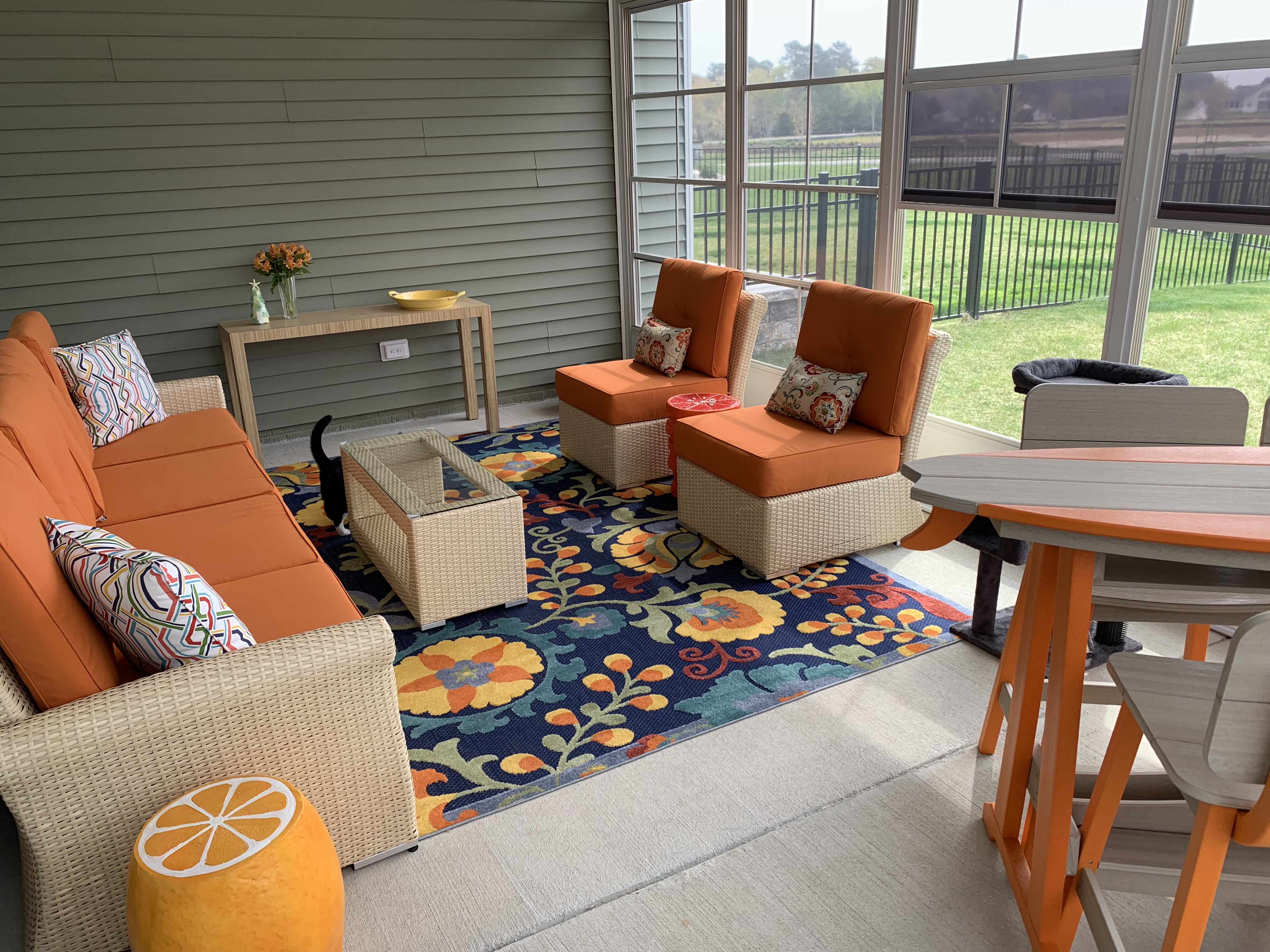 Ohana Outdoor Patio Wicker Furniture 7-Piece Luxury Seating Set