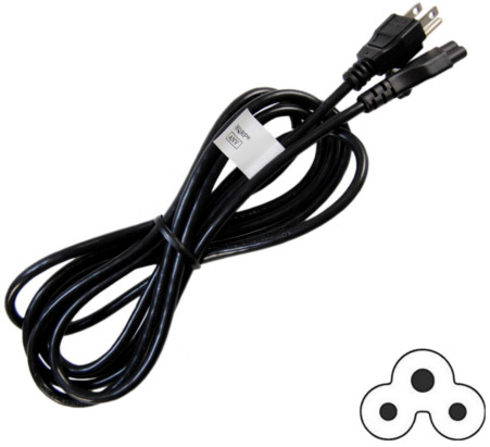 HQRP AC Power Cord for LG 50LF6100 55LF6000 55LF6100 55UF7600