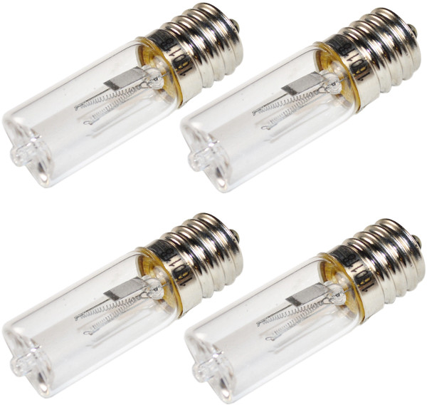 4Pack HQRP E17 3W UV Germicidal Sanitizer Bulb for Vicks V790 V3900