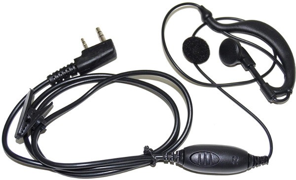 D Shape Earhook Earpiece For Kenwood TK2100 TK3100 TK370 TK370G Portable Radio 