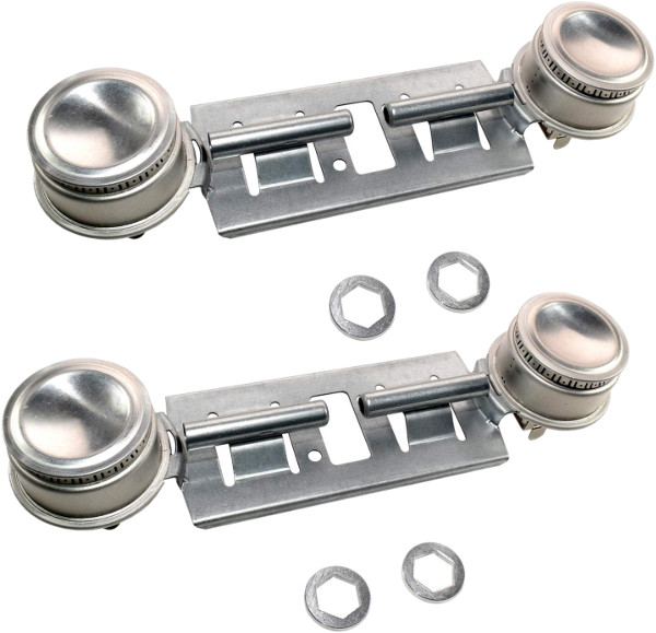 2Pack HQRP GAS Range Double Burner Assembly Kit for Hotpoint WB29K17
