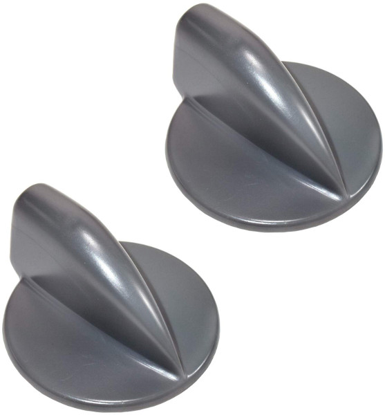 2Pack HQRP Gray Duet Washer Dryer Control Knob for Whirlpool 8182050
