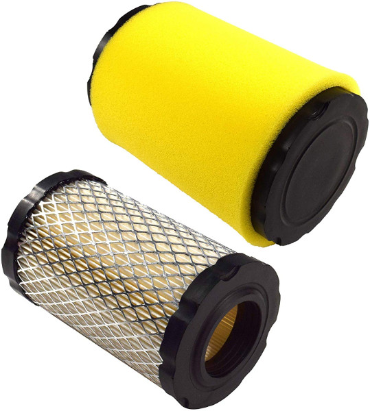 2Pack HQRP Air Filter Kit fits John Deere, MIU13038 MIU13963 MIU14395