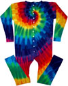 12 color spiral tie dye union suit long johns underwear