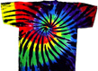 stained glass tie dye shirt