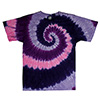 pink purple spiral tie dye shirt