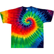 tie dye spiral t-shirts