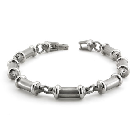 8” Barrel Link Titanium Bracelet – Edward Mirell – Titanium Bracelets