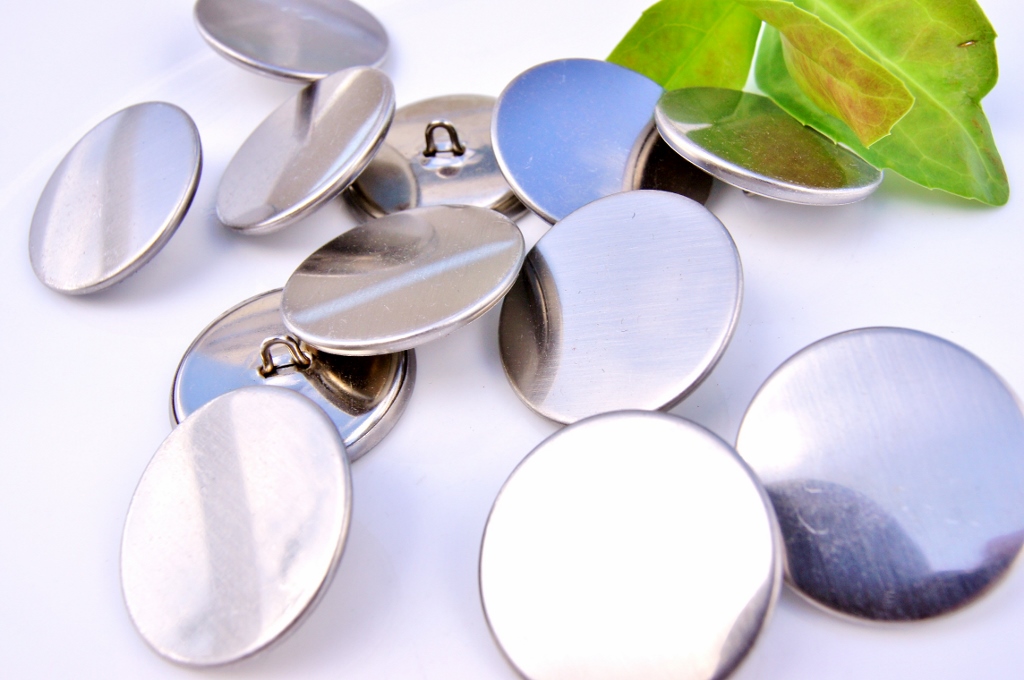 Silver Vintage Shank Metal Buttons