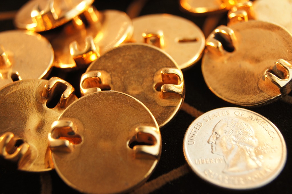 Vintage Gold Shank Buttons