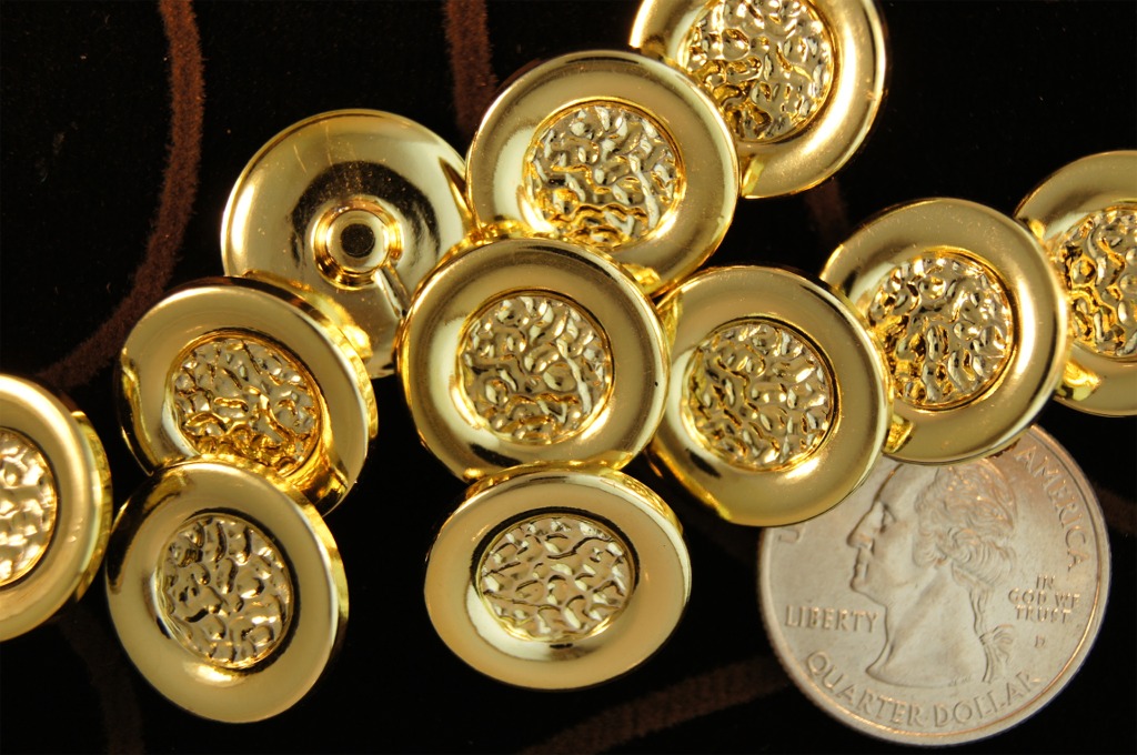 Gold Shank Fashion Buttons