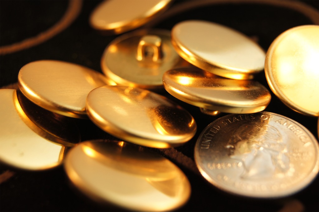 Gold Shank Metal Buttons