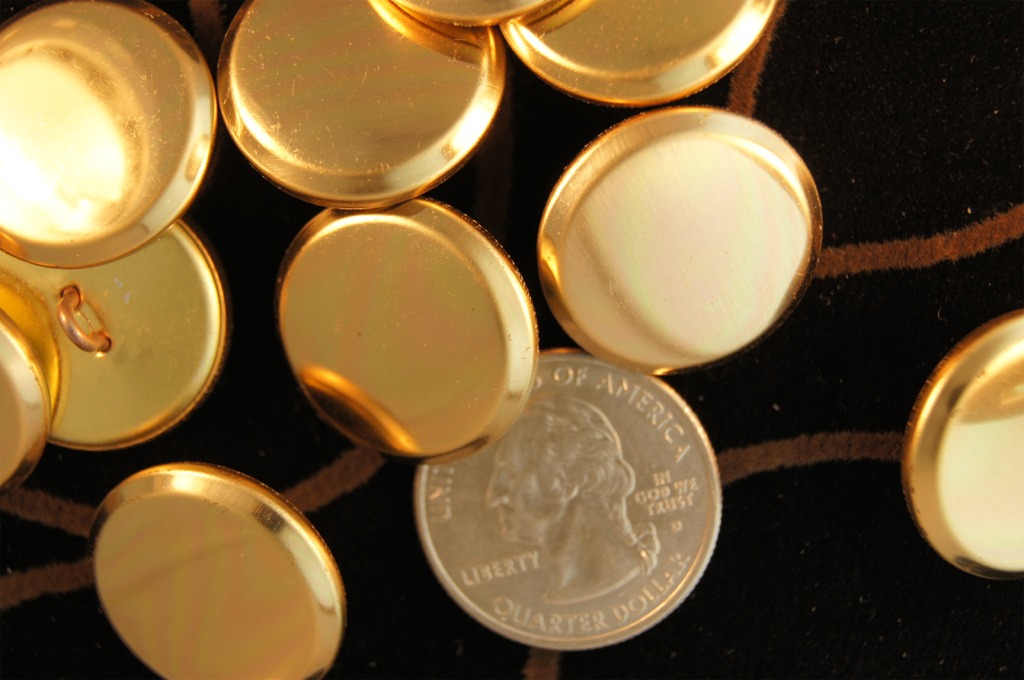 Gold Metal Shank Buttons
