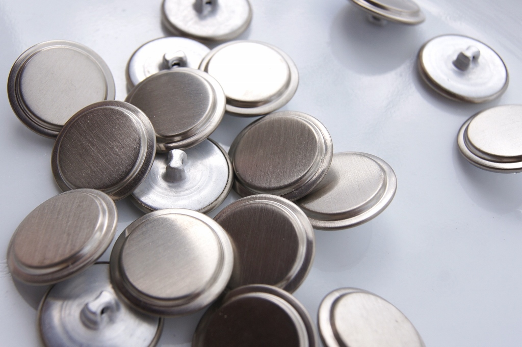 Silver Metal Vintage Shank Buttons