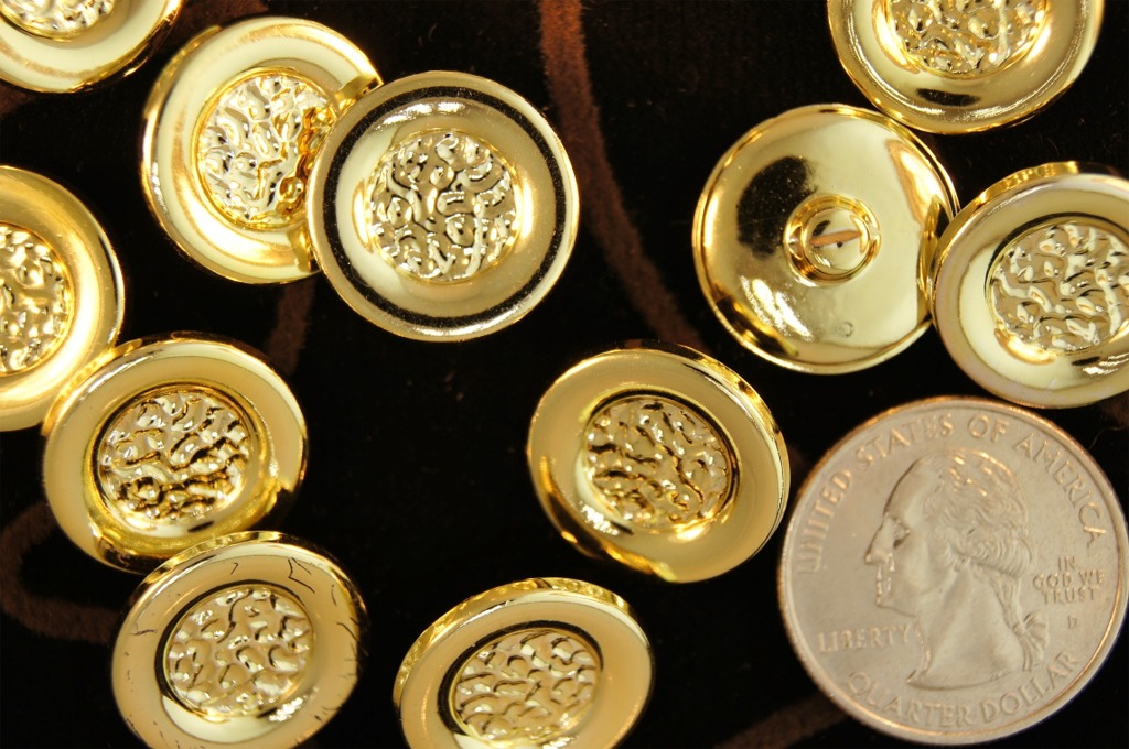 Metallic Gold Shank Buttons