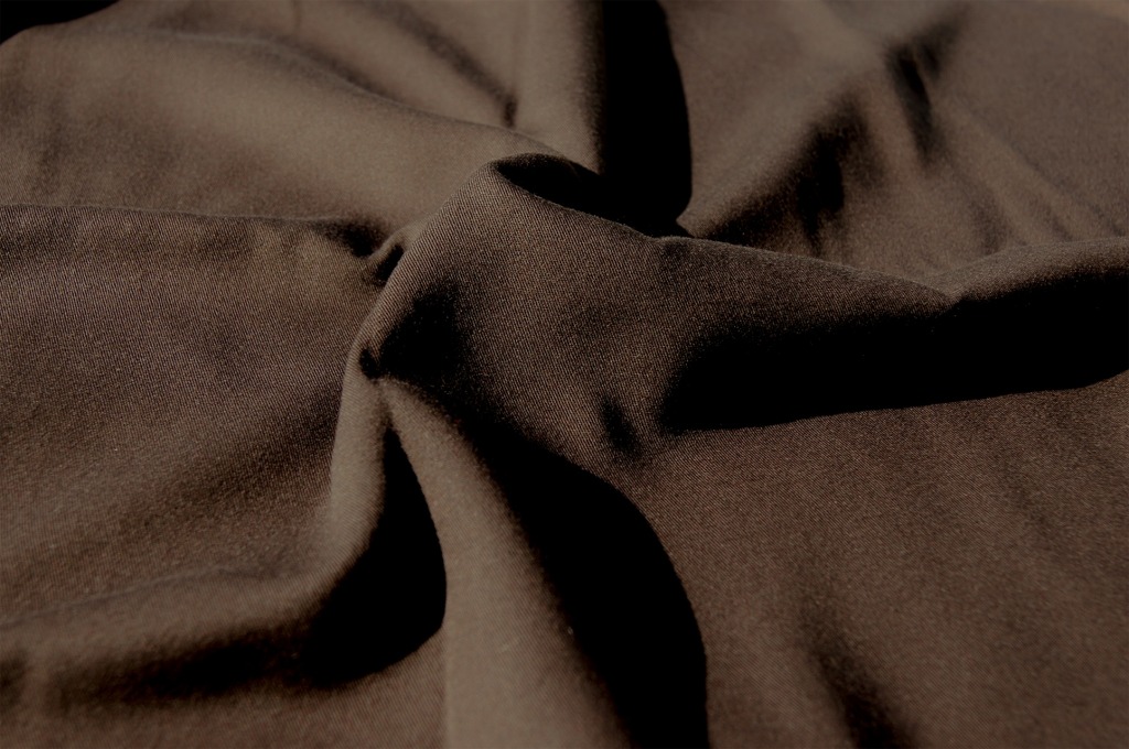 Dark Chocolate Brown Gabardine Fabric