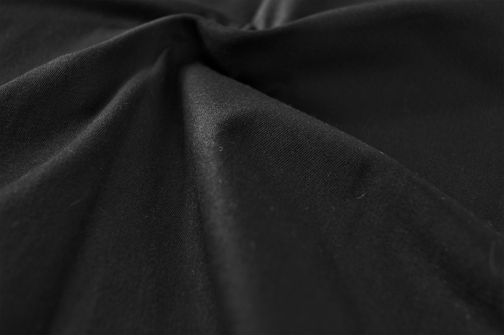 Super Quality Black Stretch Woven Cotton Fabric