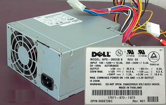 Dell 0726C Power Supply 330W Gb B