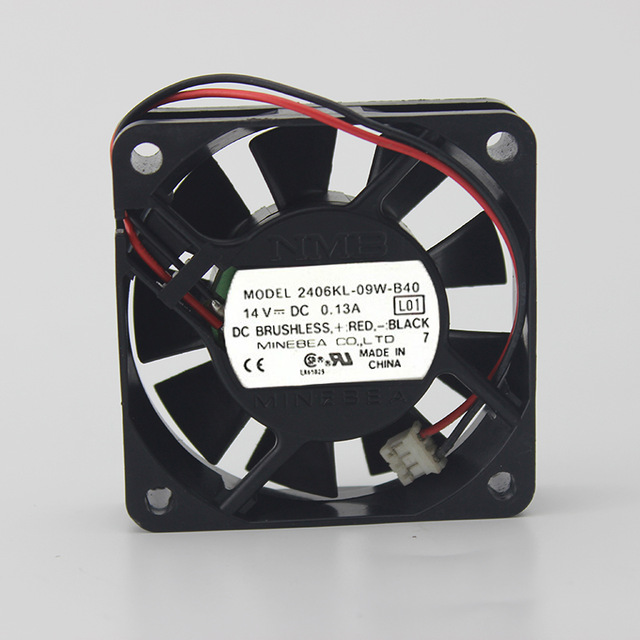 Nmb 2406Kl-09W-B40 Fan Assy 14Vdc .13A 2-Wire Bare Ends