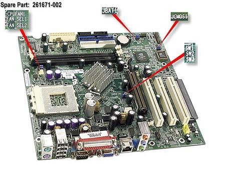 Compaq 261671-002 Amd K7 Motherboard System Board For Presario 6000