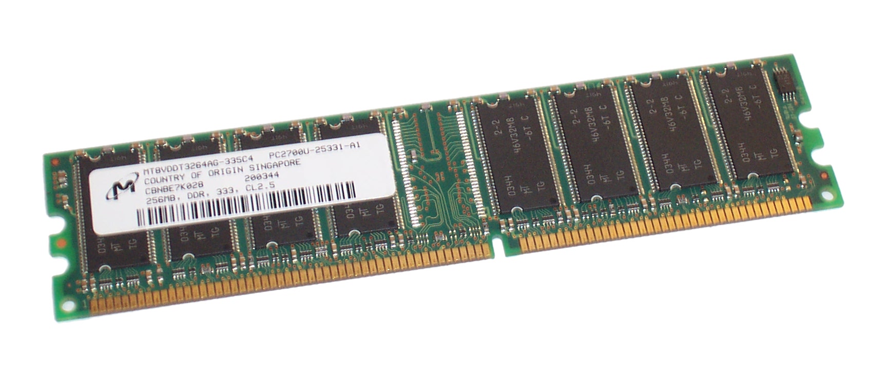 HP 256Mb Pc2700 333Mhz Cl2.5 Ddr Non-Ecc Sdram Memory Module