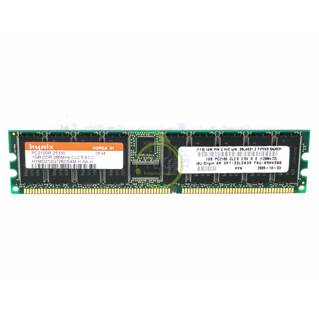 IBM 1GB PC2100 CL2.5 ECC DDR SDRAM DIMM