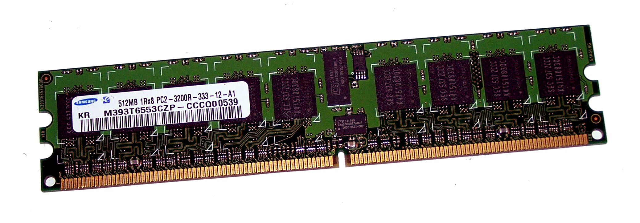HP 512Mb PC2-3200R 400Mhz ECC REG SR x8 CL3 240-Pin (64Mx8) SDRA