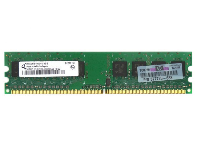 512MB DDR2 PC2-5300 667MHz 240pin CL4 HP 377725888 377725-888
