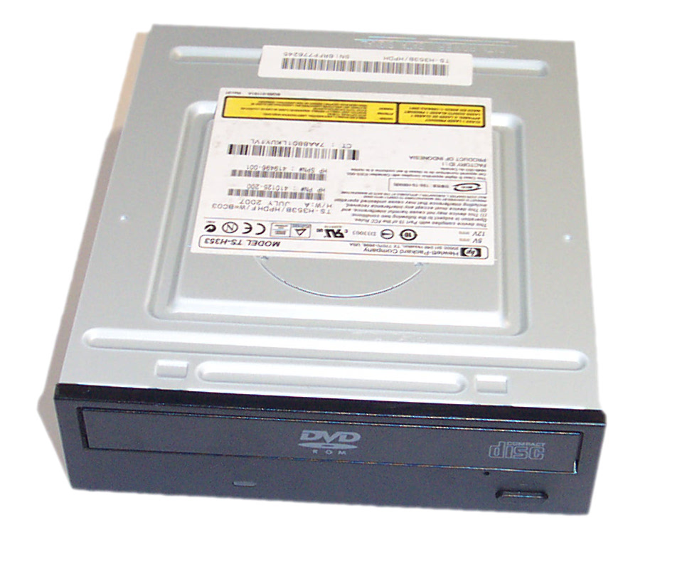 419496-001 HP 16X SATA Int. DVD Drive Black