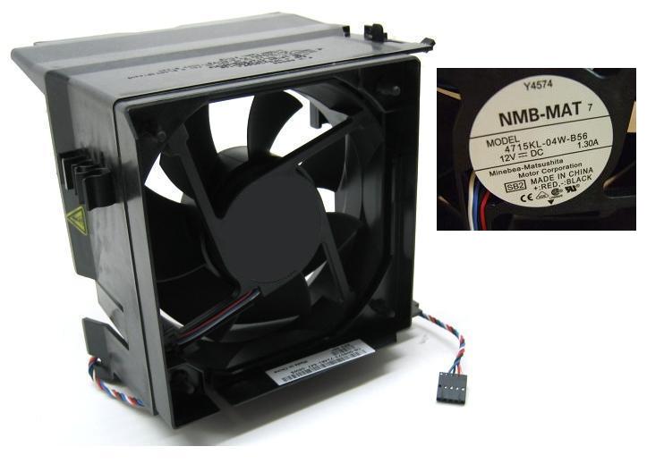 NMB-MAT 4715KL-04W-B56 fan 12V 4 wire cable  5 pin & shroud