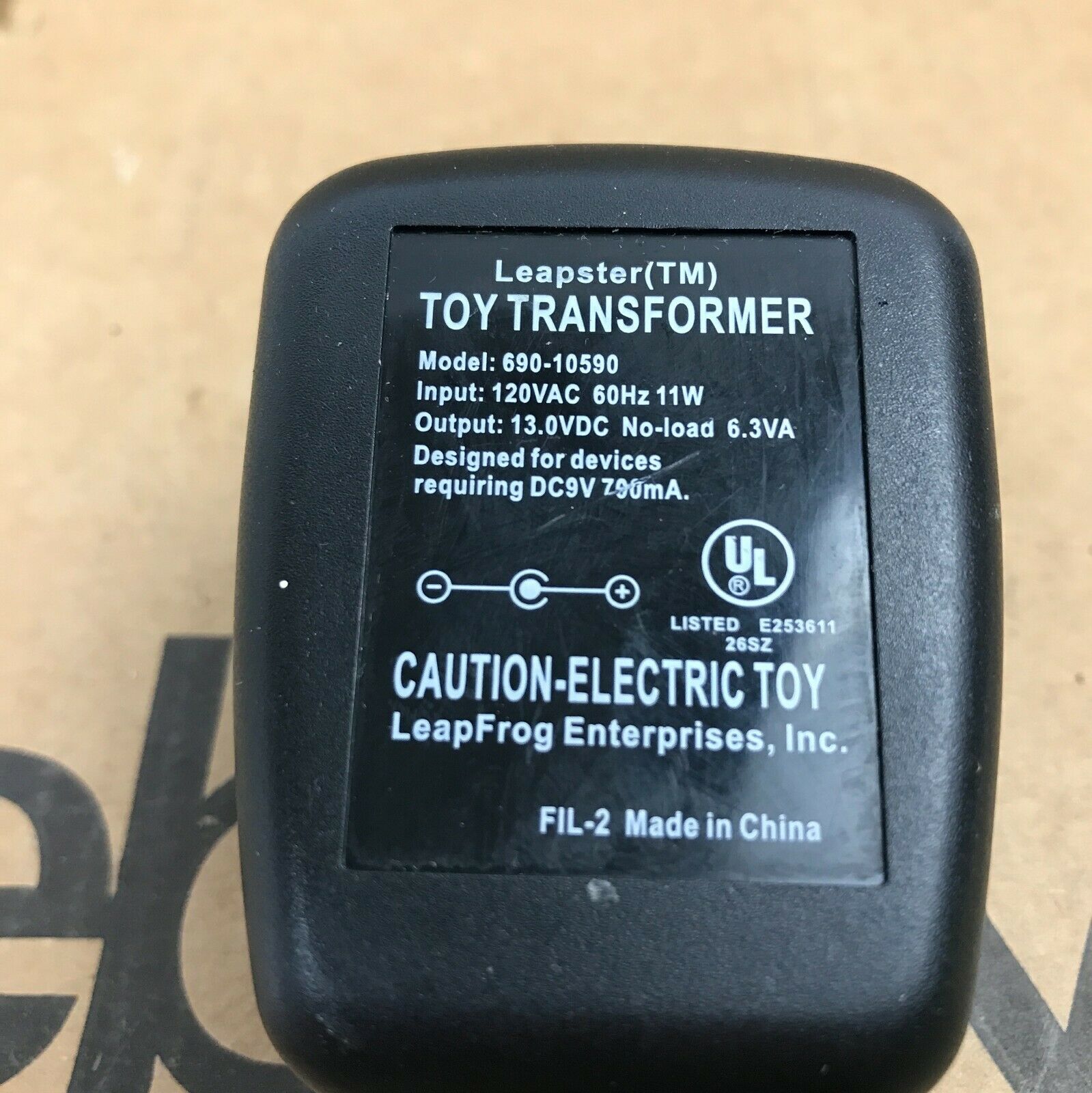 Genuine Leapster Model 690-10590 AC Wall Power Adapter Cord