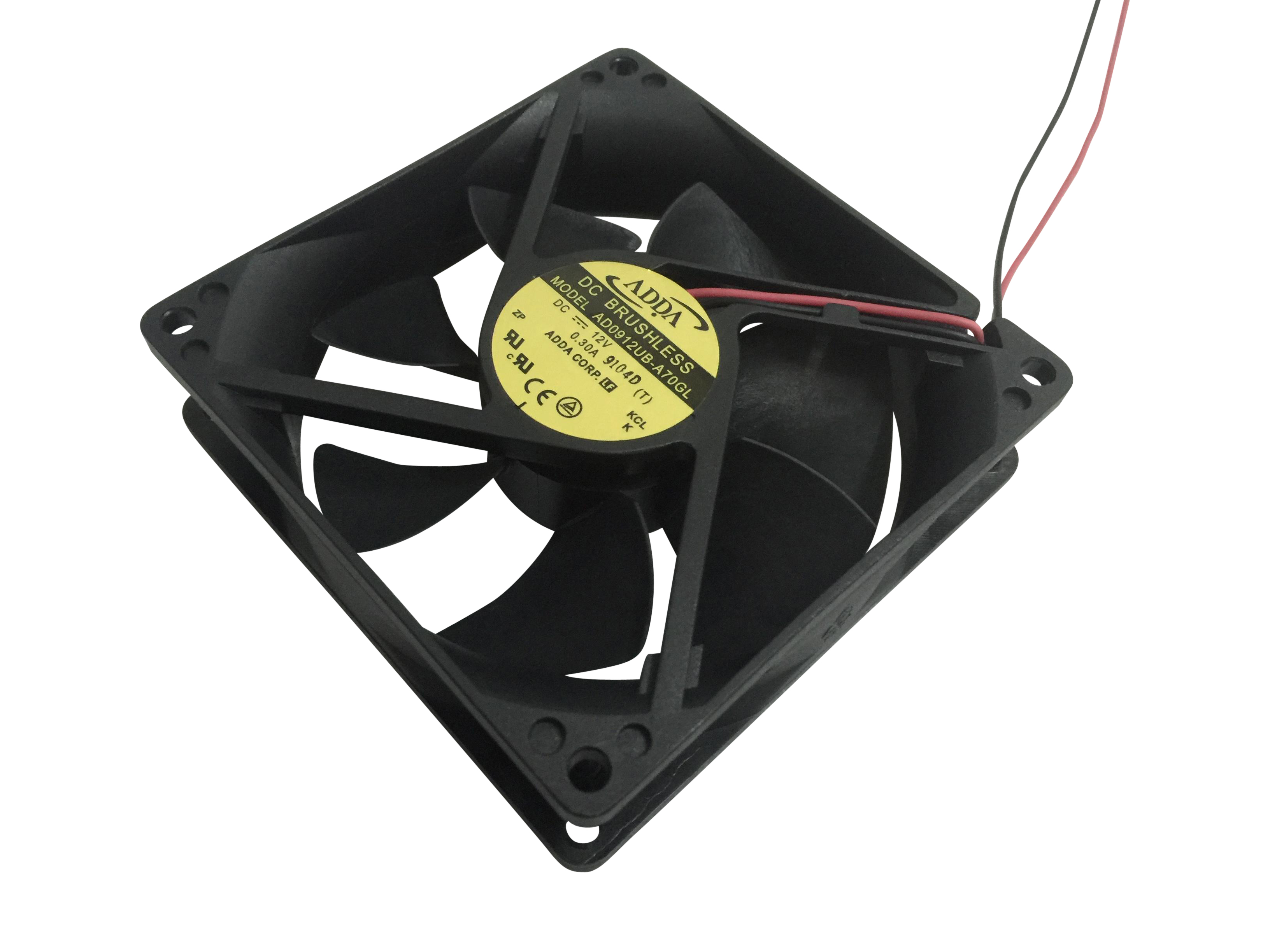 Jubilee AD0912UB-A70GL DC12V 0.30A Gale volume double ball cooling fan 9CM