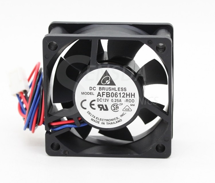 Delta AFB0612HH 12V 0.25A CPU cooling fan 2 Wire