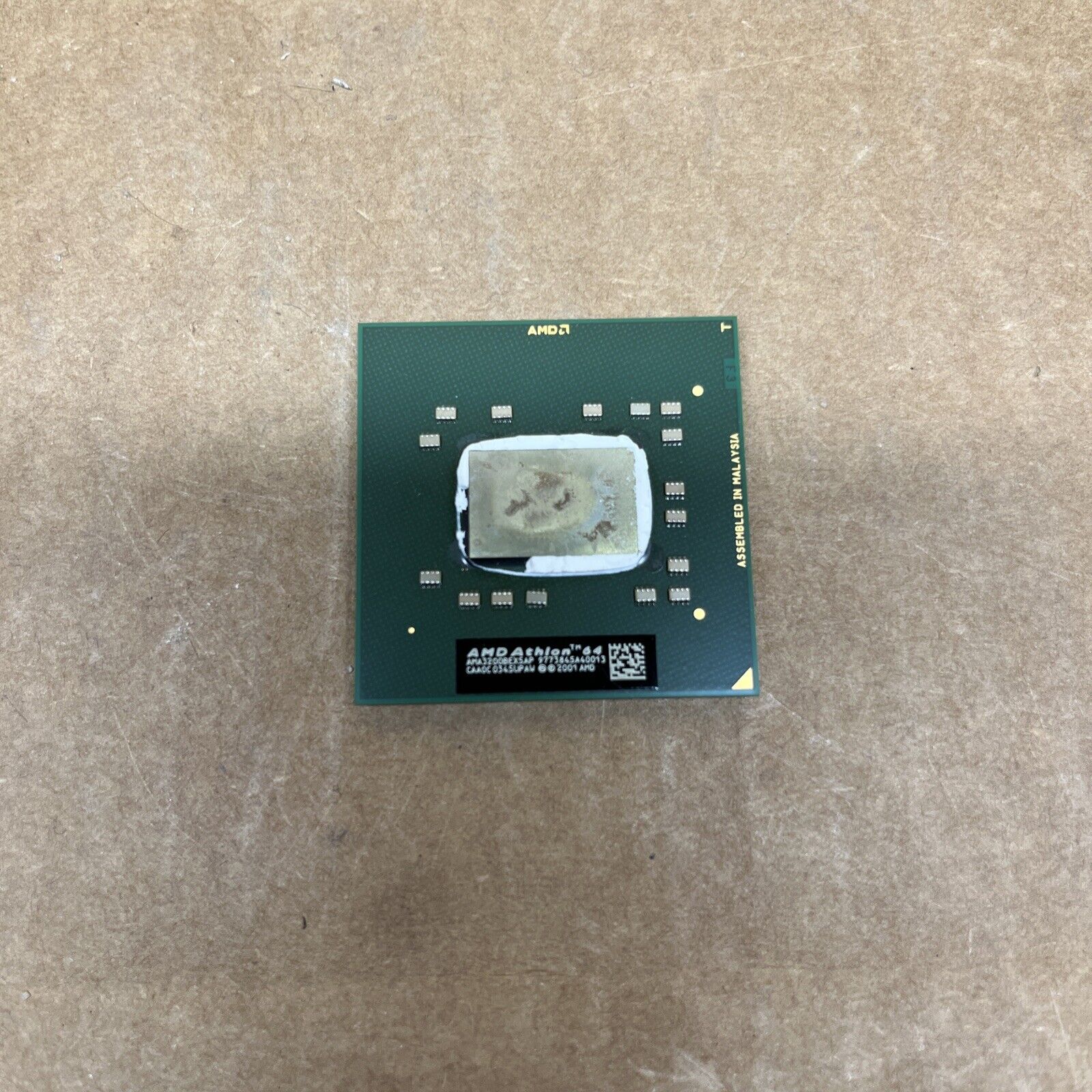 AMD Athlon-64 3200+ Laptop CPU Processor AMA3200BEX5AP SOCKET 754