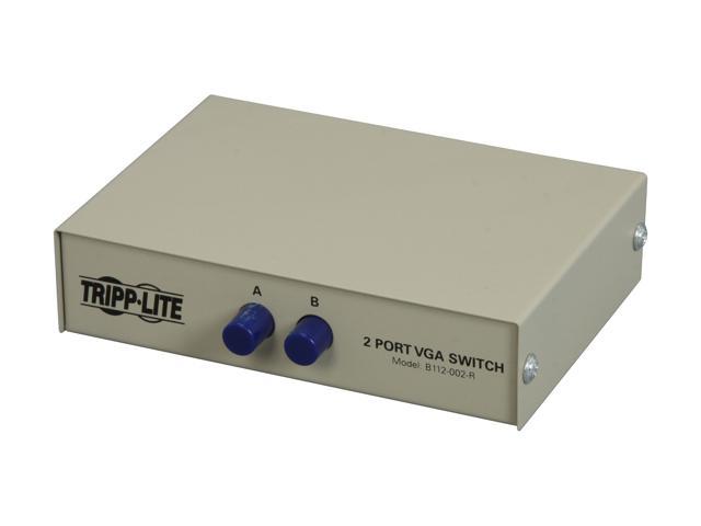 TRIPP LITE B112-002-R 2 Port VGA SVGA Manual Switch