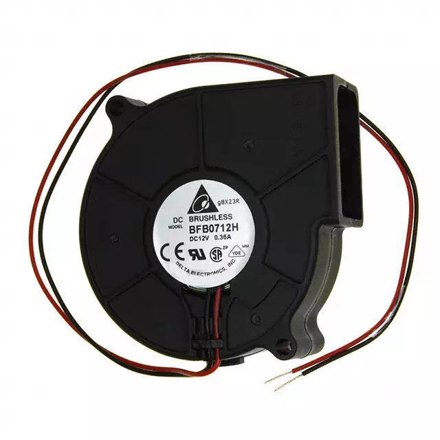Delta Bfb0712H Blower Fan Assy 12V .36A 2-Wire