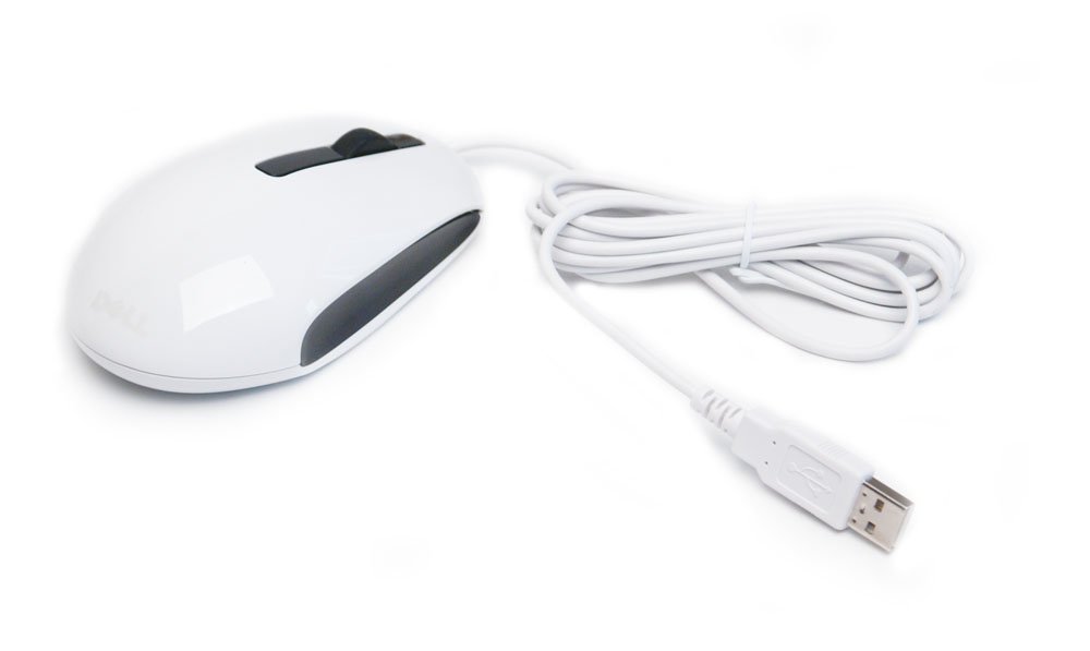 C633N Dell USB 2-Button Scroll Mouse White;